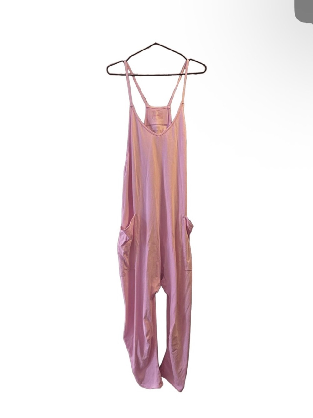 Free People Hotshot Pink Spaghetti-Strap Jumpsuit - Picture 2 of 2